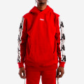 Kappa Authentic Bzaliab Red Dk Grey Silver Hoodie