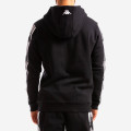 Kappa Authentic Bzaliab Black Grey Silver Hoodie