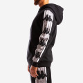 Kappa Authentic Bzaliab Black Grey Silver Hoodie