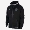 Jordan x Paris Saint-Germain Black Cat Full-Zip Fleece Hoodie - BQ8346-010