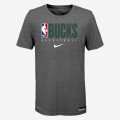 Kids - Milwaukee Bucks Nike Practice Gpx Ss Tee