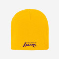 Kids - Basic Cuffless Knit With Pom - Los Angeles Lakers